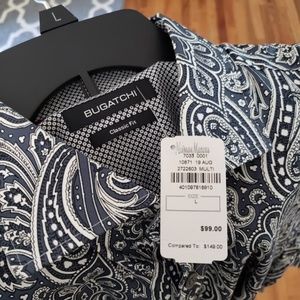 Bugatchi Classic Fit paisley shirt